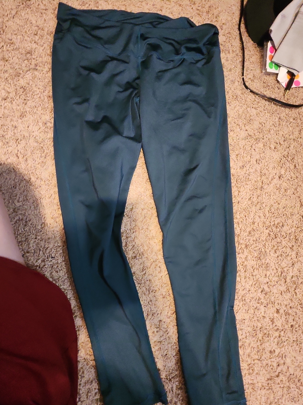 SHEIN Teal High-Rise Workout Leggings